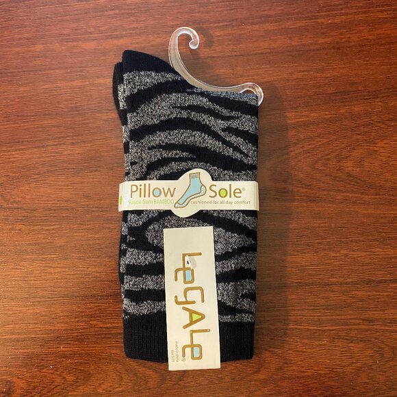 Leagale Accessories - Crew-Length Socks Single Pair "Zebra"